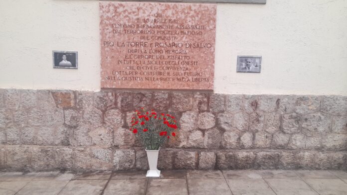 ricordo di Pio La Torre e Rosario Di Salvo