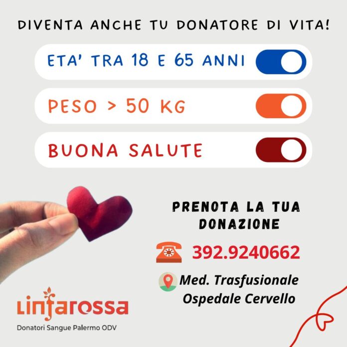 volantino donazione sangue