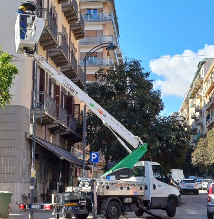 sostituzione lampade via libertà