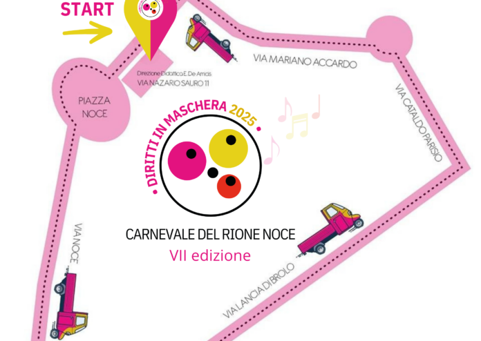 percorso carnevale rione noce